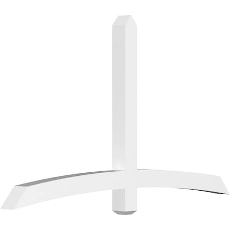 Ekena Millwork Bellingham Architectural Grade PVC Gable Bracket, 72"W x 42"H x 4"D x 4"F, 14/12 Pitch GBP072X42X0404BEL00